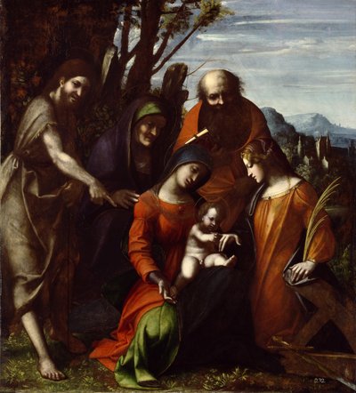 Il matrimonio mistico di Santa Caterina da Antonio da Correggio